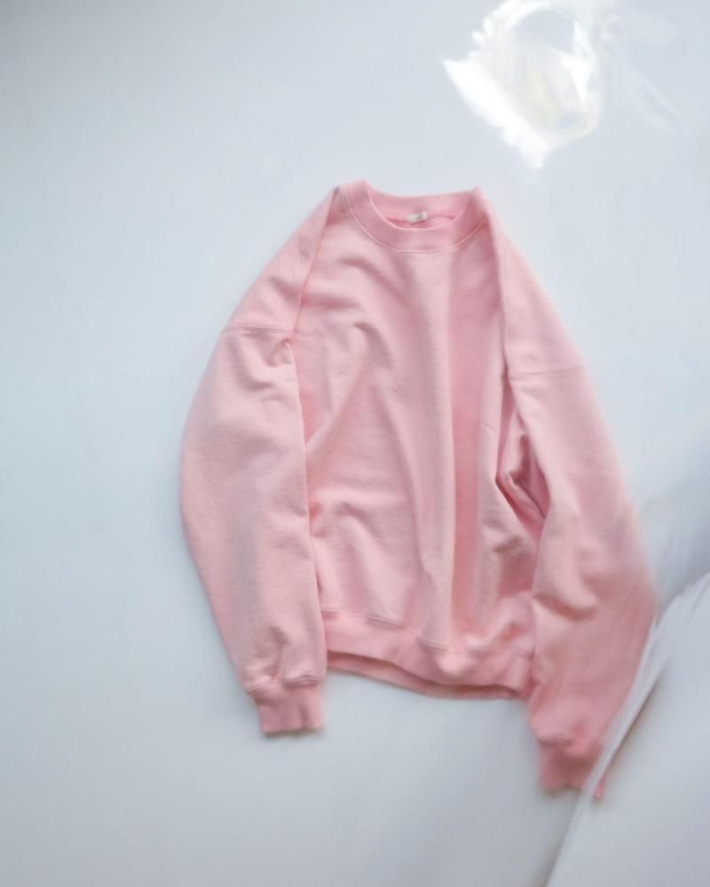 トップス awasa supima aging cotton sweat fadepink awasa | supima aging cotton crew sweat
