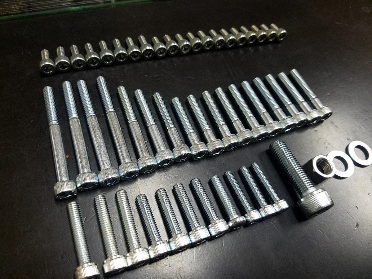 GS400 エンジンカバーボルトフルセット(キャップボルト) - 旧 GS400 エンジンカバーボルトフルセット(キャップボルト) - 旧