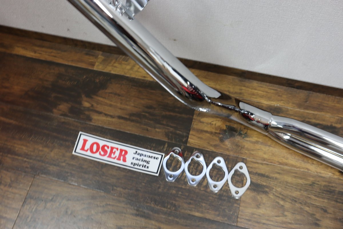 NEW XJR400 ルーザー管 LOSER管 ６分割 メッキ ＸＪ400 にも使えます。 - 旧車パーツ専門店フレンズ