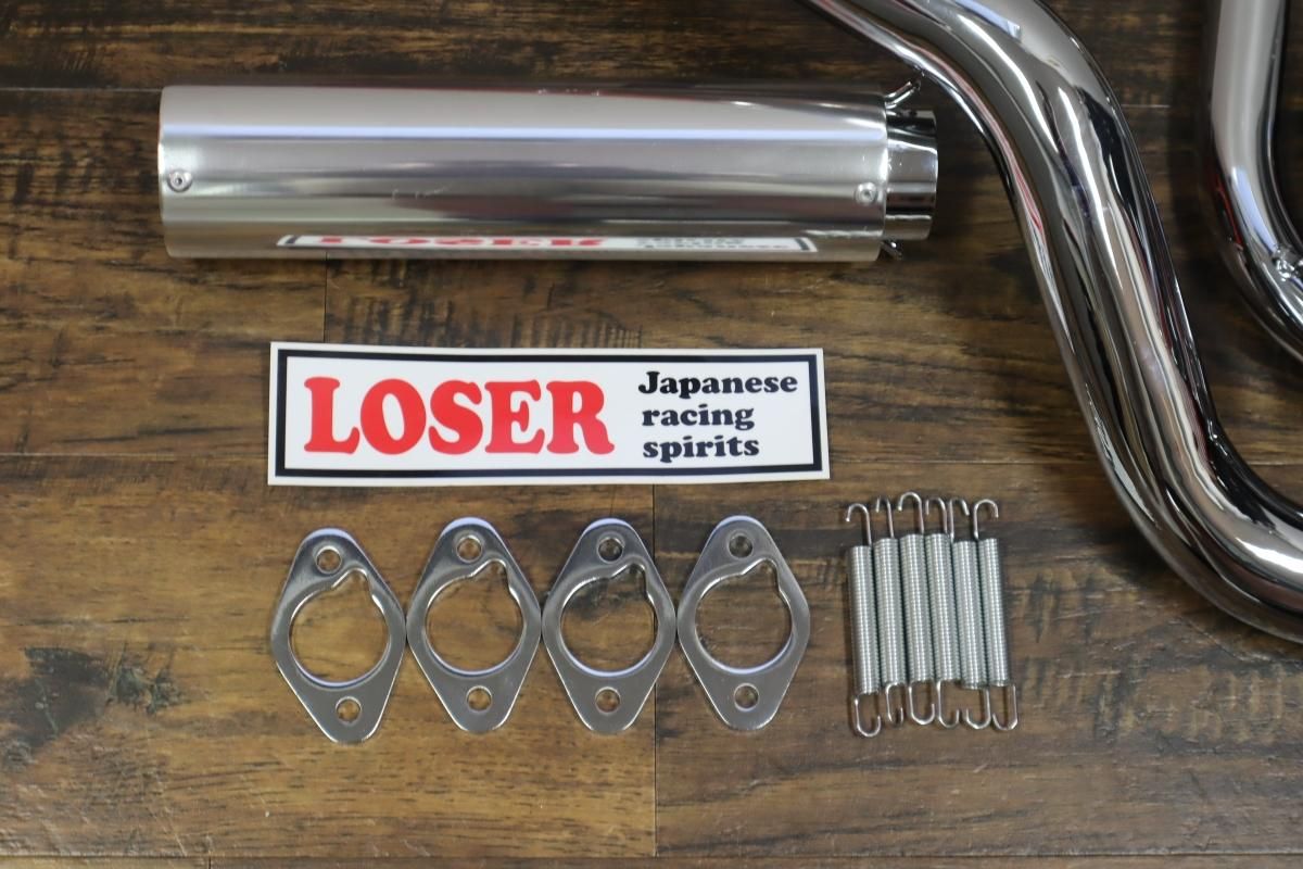 XJR400 4HM ルーザー管 LOSER THICKS メッキ 当時物-