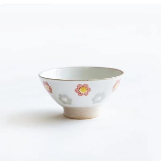 【期間限定！最安値挑戦】 花柄 波佐見焼 茶碗 クラフト南風 - 工芸品
