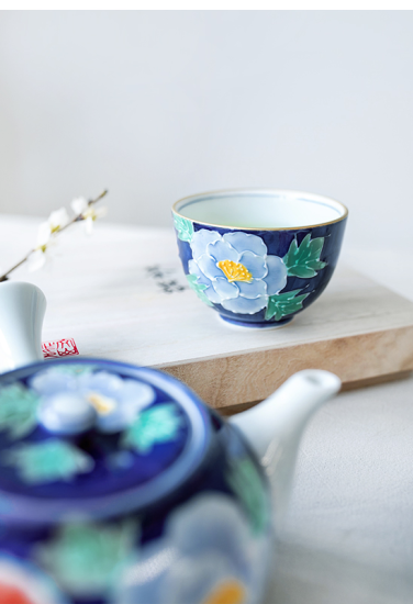 有田焼 染錦二色牡丹 京仙茶(ITM5701) - クラフト南風 有田焼 染錦二色牡丹 京仙茶(ITM5701) - クラフト南風