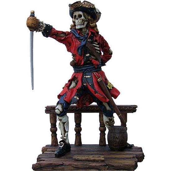 パイレーツスカルフィギュア キャリコジャック Calico Jack - ネバーランド★スカルグッズ・ドクログッズ・スカル雑貨・通販・販売★~スカル・ゴシック・スチームパンク・ドラゴン・ガーゴイルの通信販売