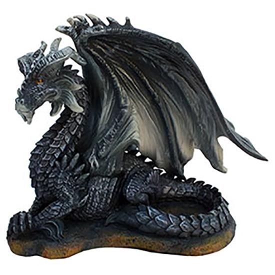 ダークドラゴンフィギュア Dark Dragon Statue Bk Gy ネバーランド スカルグッズ ドクログッズ スカル雑貨 通販 販売 スカル ゴシック スチームパンク ドラゴン ガーゴイルの通信販売
