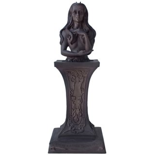 쥻ȥ饦 ν å塼 Crescent Crowned Moon Goddess Altar Statue