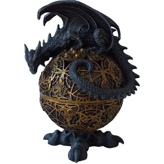 ゴシック ドラゴン グローブ ラウンドボックス Gothic Dragon Globe Round Box ネバーランド スカルグッズ ドクログッズ スカル雑貨 通販 販売 スカル ゴシック スチームパンク ドラゴン ガーゴイルの通信販売