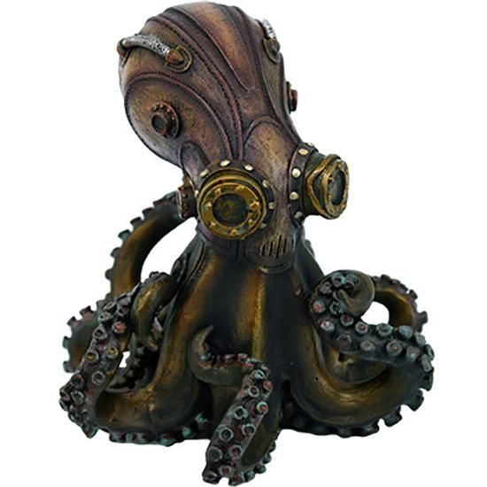 スチームパンク オクトパス タコ フィギュア Steampunk Octopus Statue Figurine ネバーランド スカルグッズ ドクログッズ スカル雑貨 通販 販売 スカル ゴシック スチームパンク ドラゴン ガーゴイルの通信販売