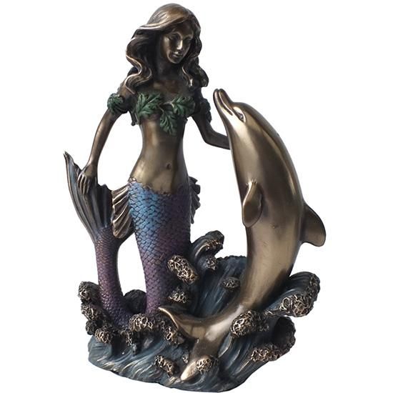 マーメイド(人魚)ウィズドルフィンⅡ アール・ヌーヴォー像