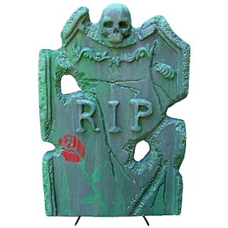 RIP TOMBSTONE WITH SKULL