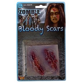 üᥤѡ ֥åǥӽ 2 ZOMBIE BLOODY SCARS-2 WOUNDS