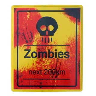 ゾンビサインプレート　Zombies next 200km
