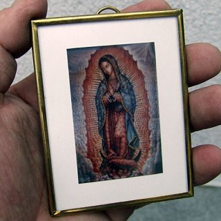グアダルーペ聖母マリア　ブラスミニフォトフレーム