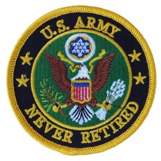 ߥ꥿꡼åڥ U.S.ARMY LOGO NEVER RET