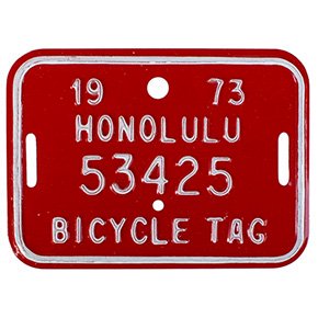 ϥ磻žѥʥСץ졼RE 70s Hawaii bicycle tag