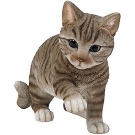 ꥢ륭å ȥͥ ǭʪ/֥ Realistic Grey Tabby Cat Statue