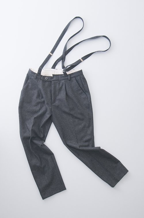 wool suspender pants