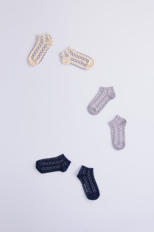 cotton linen 〜loop〜 short socks