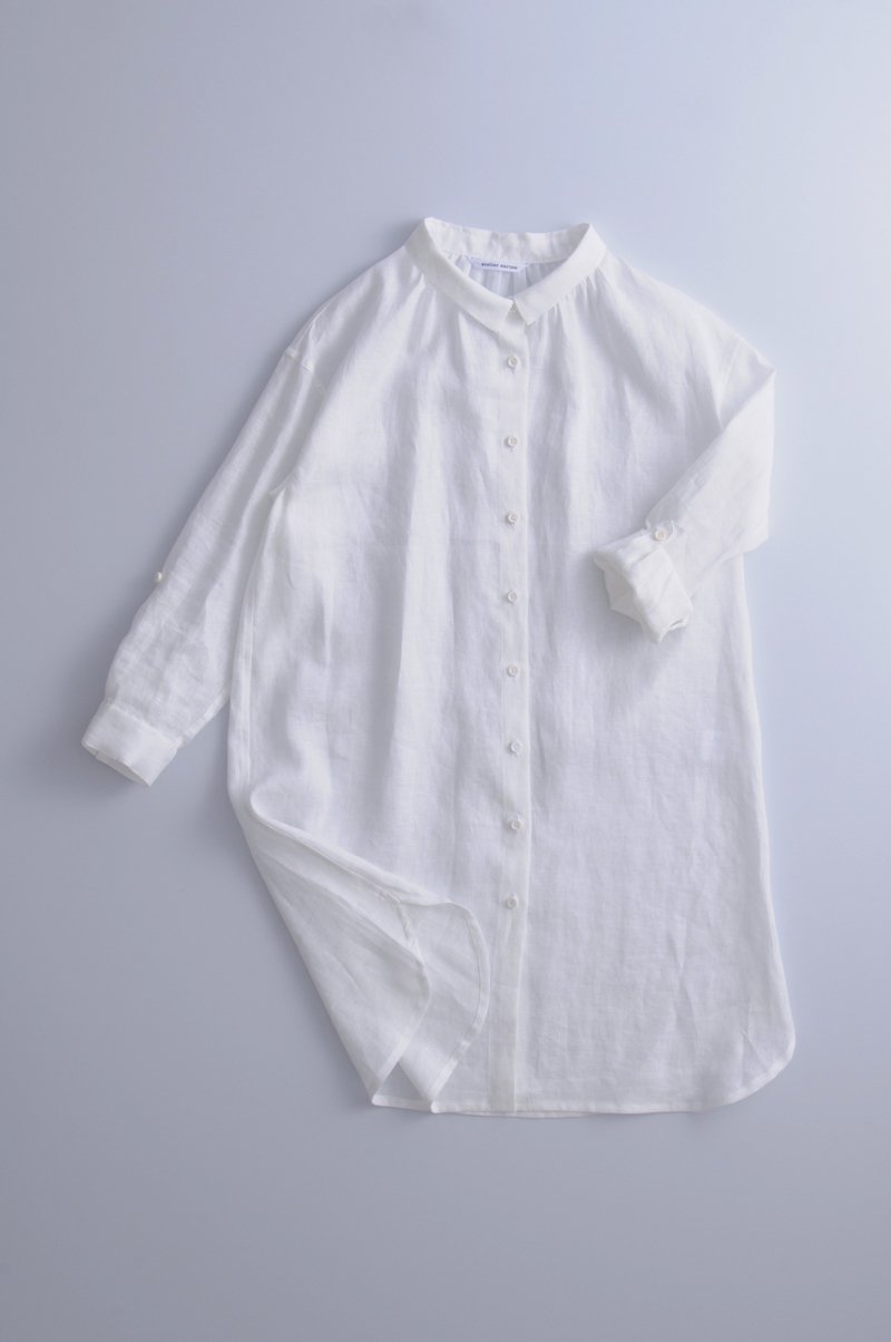 long linen shirts /off white