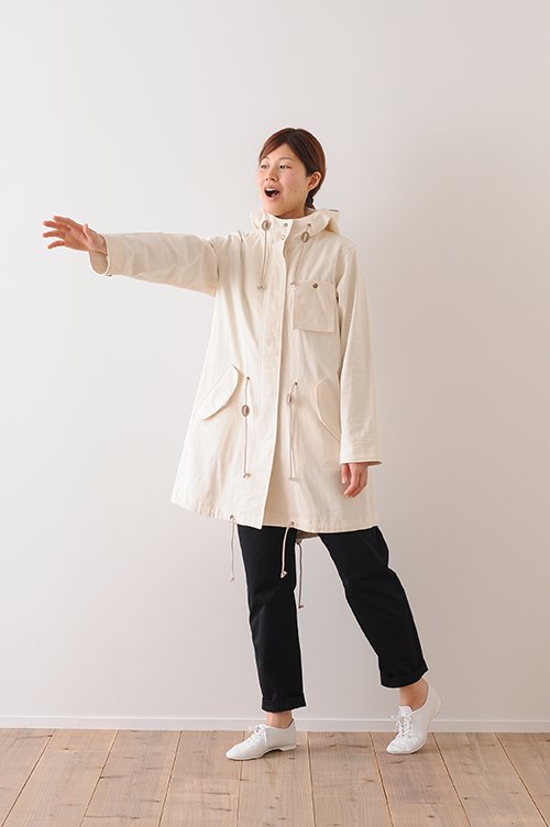 cotton denim mods coat / kinari - atelier naruse | Online store
