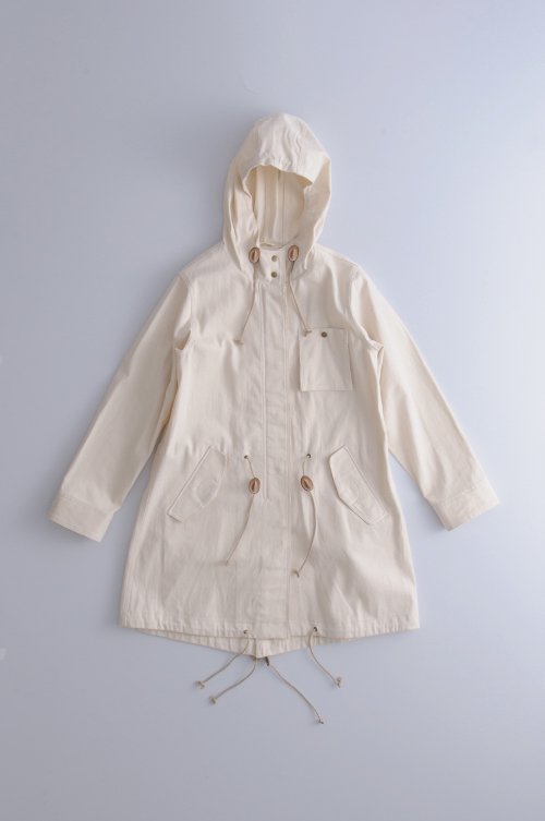 cotton denim mods coat / kinari