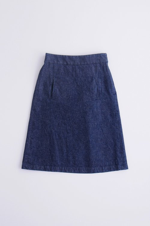 cotton denim tight skirt