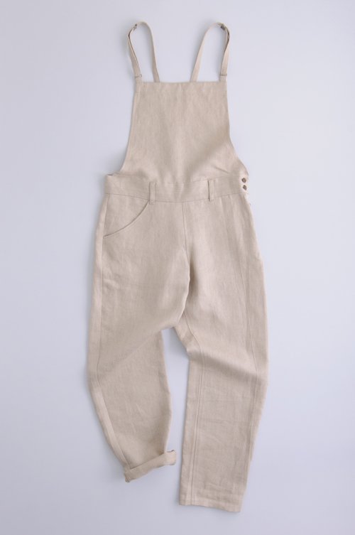 linen chino salopette pants