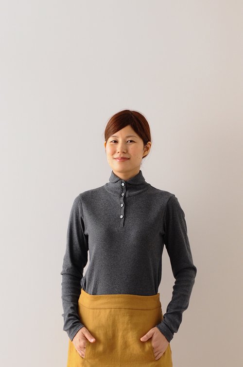 organic cotton high neck c&s - atelier naruse | Online store