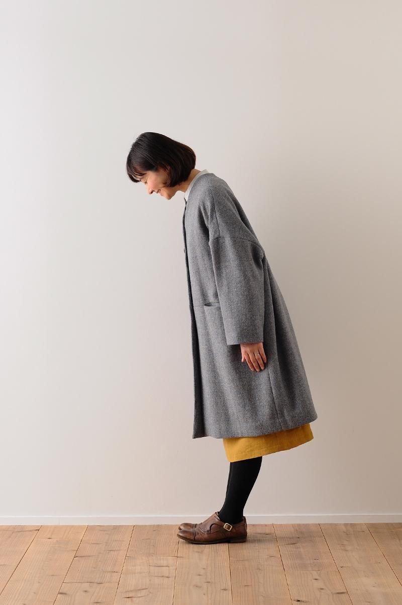 ジャケット・アウター atelier naruse tweed cocoon jacket atelier naruse アトリエナルセ MOON ENGLAND tweed cocoo