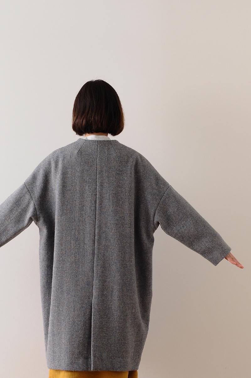 ジャケット・アウター atelier naruse tweed cocoon jacket atelier naruse tweed cocoon jacket