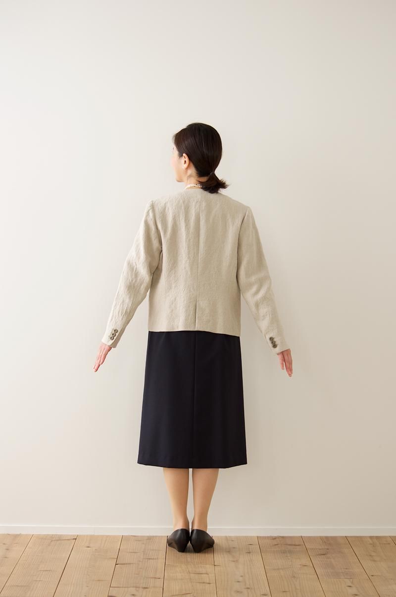 formal one-piece dress / navy - atelier naruse｜Online store