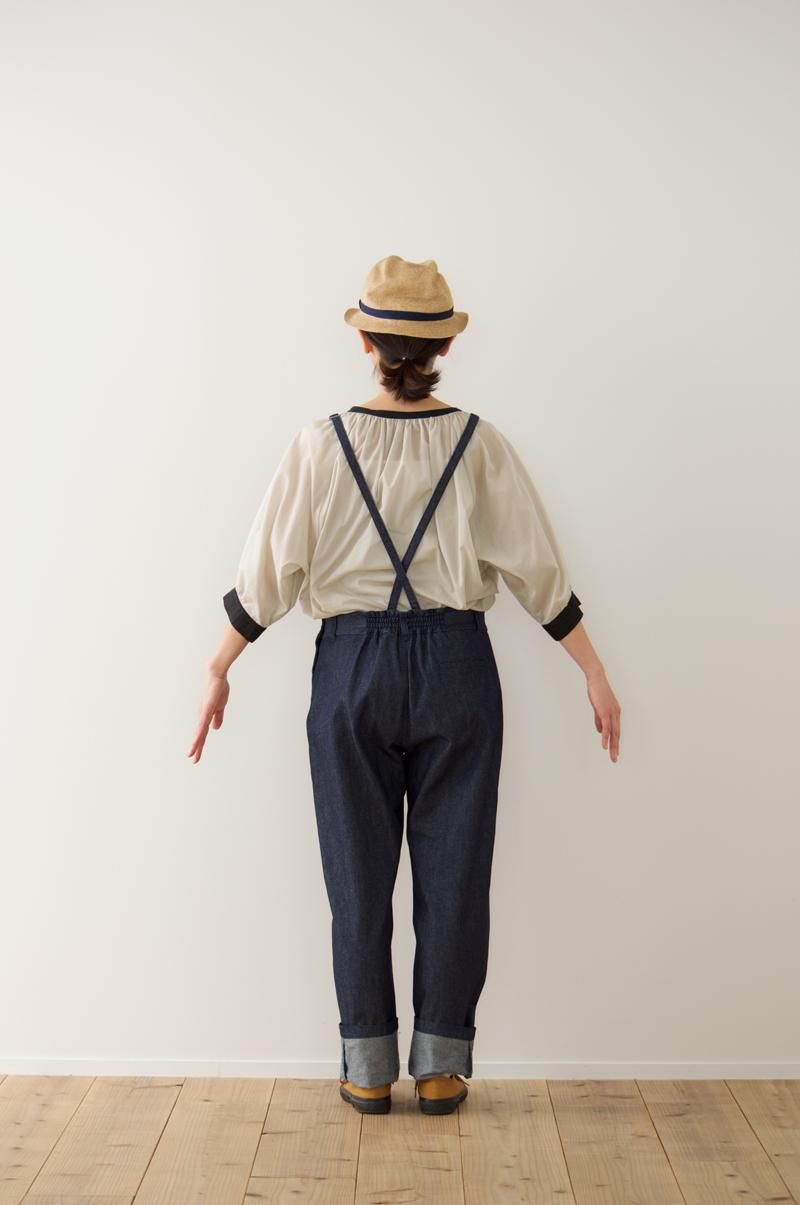 cotton denim salopette pants - atelier naruse｜Online store｜the an