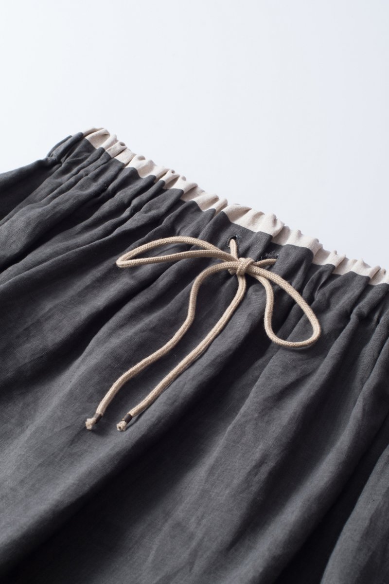 linen / gather long skirt - atelier naruse | Online store