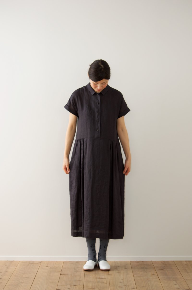 linen shirts one-piece - atelier naruse | Online store