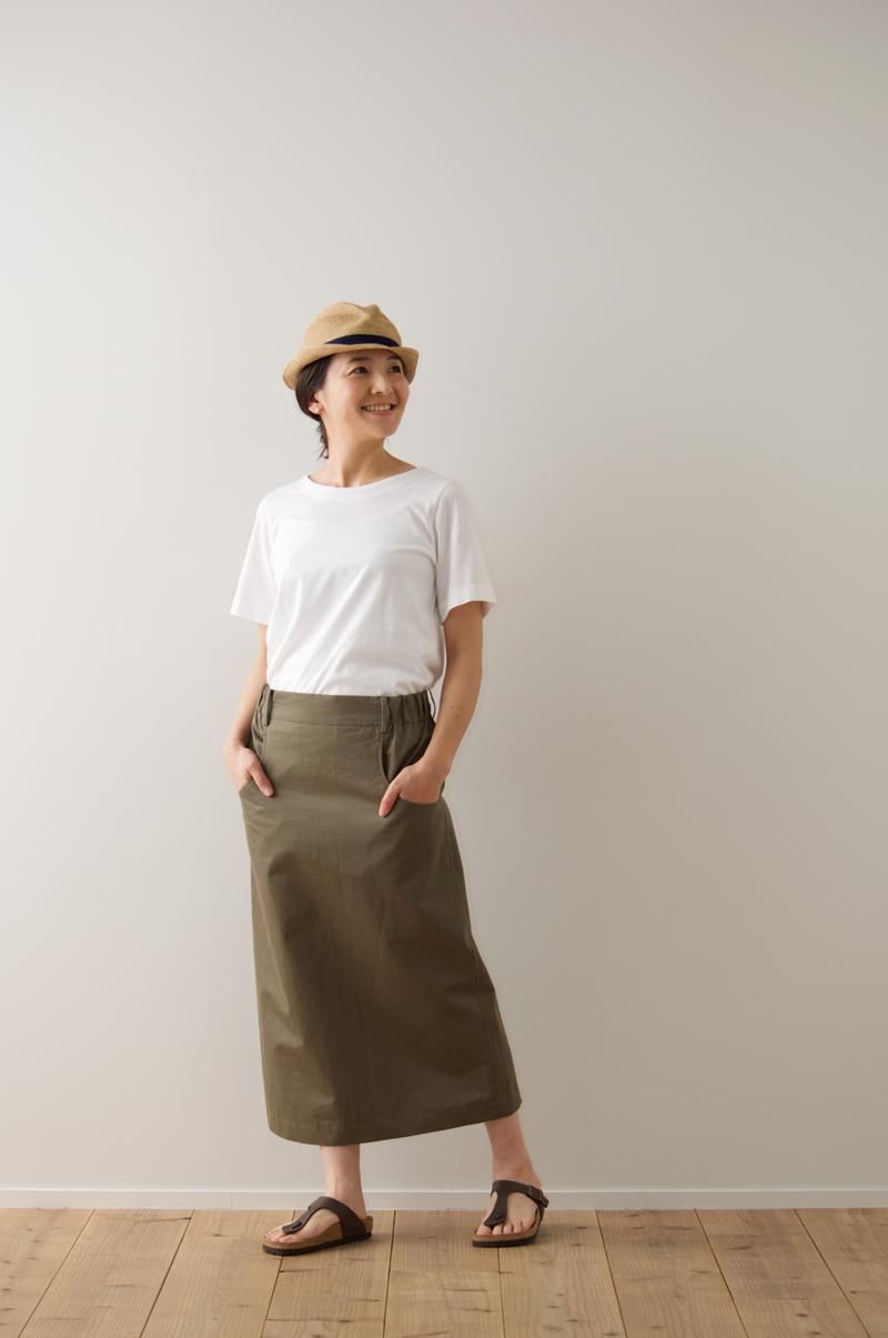 cotton long tight skirt - atelier naruse｜Online store｜the an