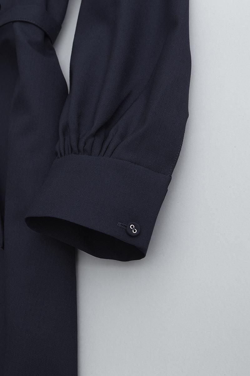 formal A line one-piece dress / navy - atelier naruse