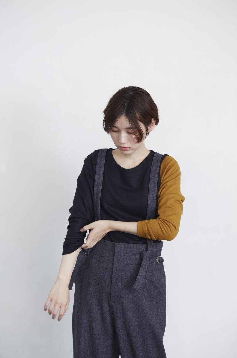 新品  2024a/w  アトリエナルセ サルエル ヘリンボーン パンツ wool ~herring born~ suspender pants - atelier naruse｜Online