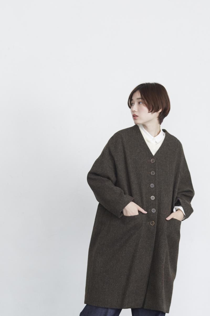 MOON ENGLAND tweed cocoon coat - atelier naruse｜Online store｜the an