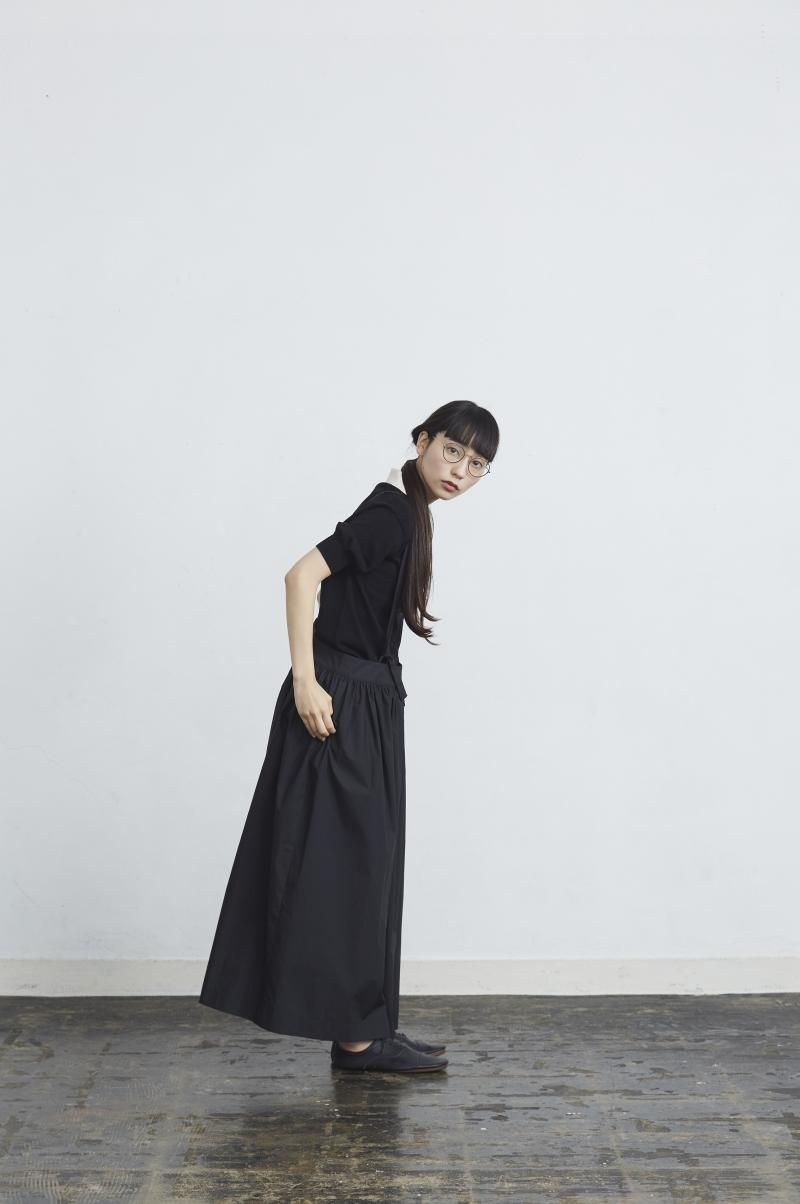 cotton suspenders skirt / black - atelier naruse|Online cotton suspenders skirt / black - atelier naruse|Online
