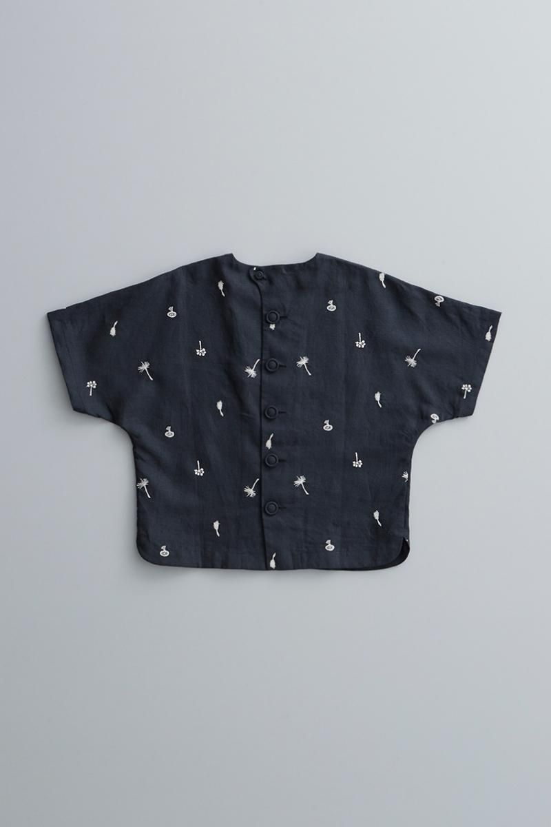 atelier naruse アトリエナルセ リネンブラスnohara刺繍 linen ~nohara~ blouse - atelier naruse｜Online store｜the an