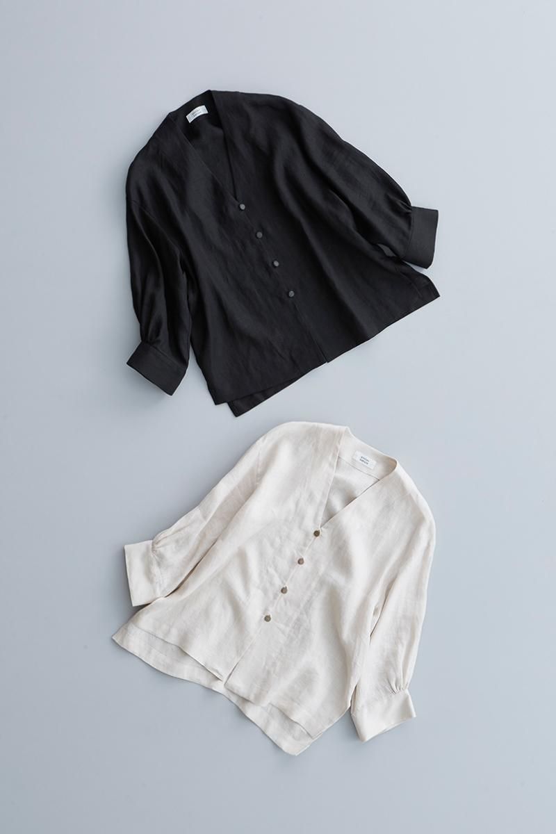 atelier naruse linen shirt cardigan リネンシャツカーディガン