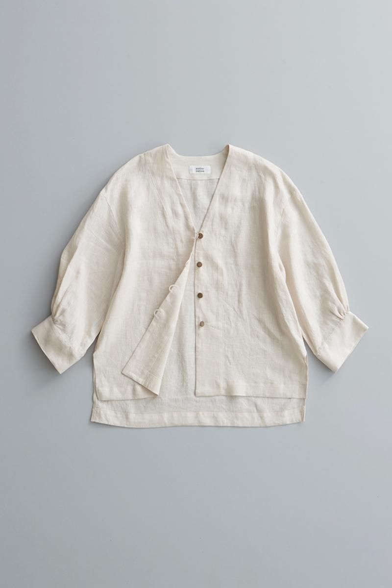 linen shirt cardigan - atelier naruse｜Online store｜the an