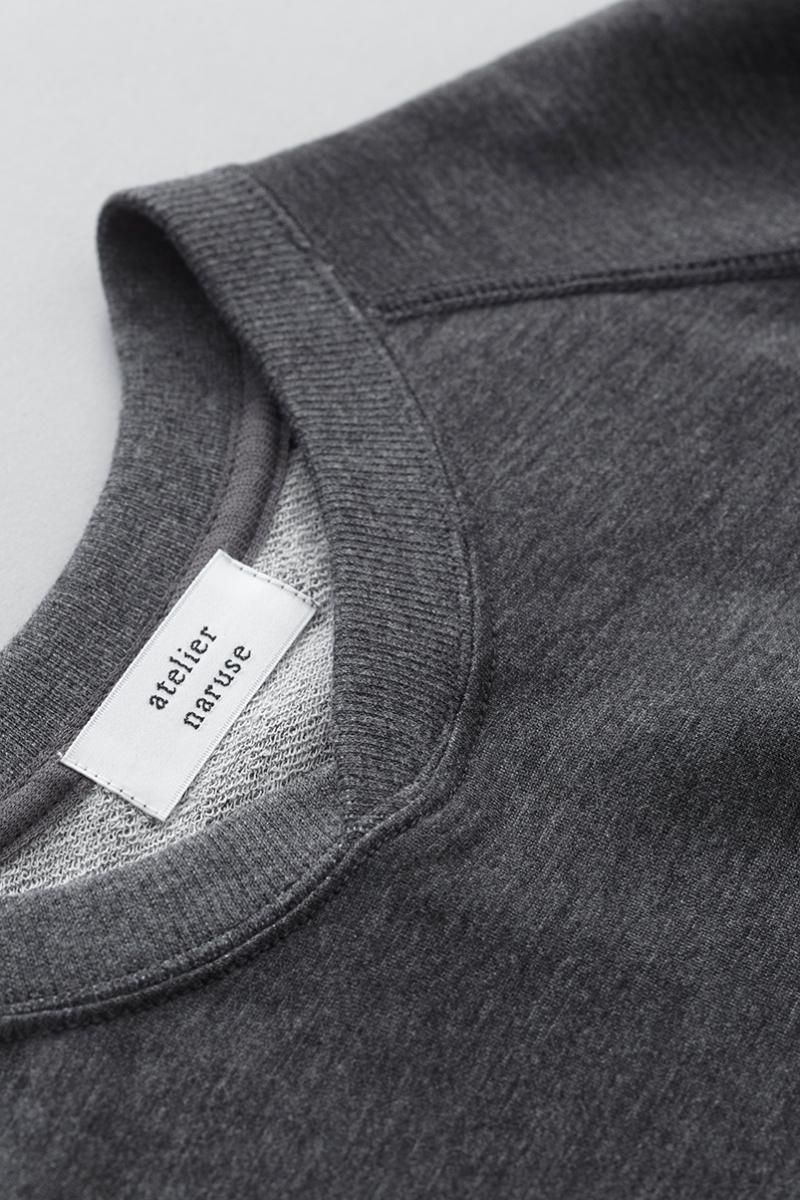 cotton fleece lining sweatshirt - atelier naruse｜Online