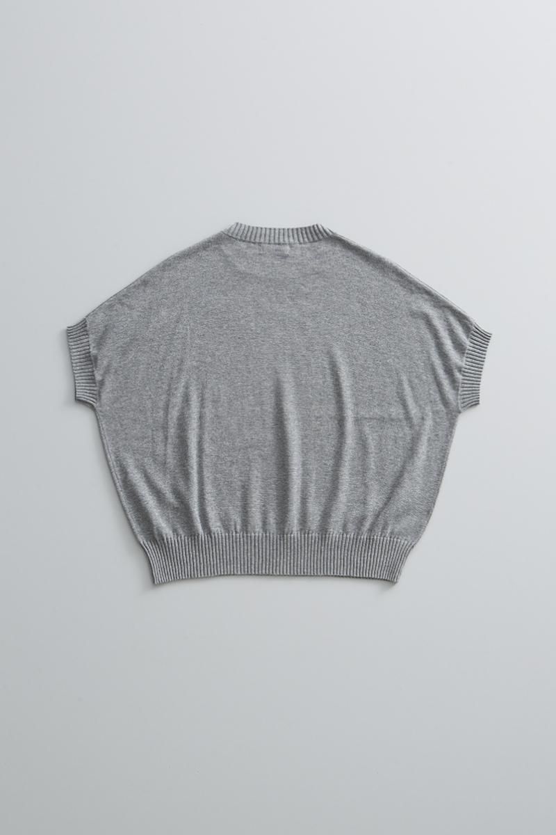 atelier naruse　コットン〜Dot flower〜ドルマンニット cotton ~Dot flower~ dolman knit / gray or black - atelier