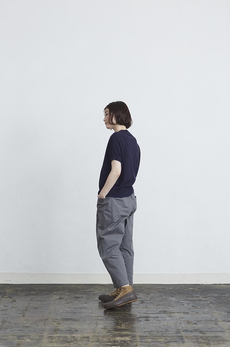 cotton ~Dot flower~ dolman knit / red or navy - atelier