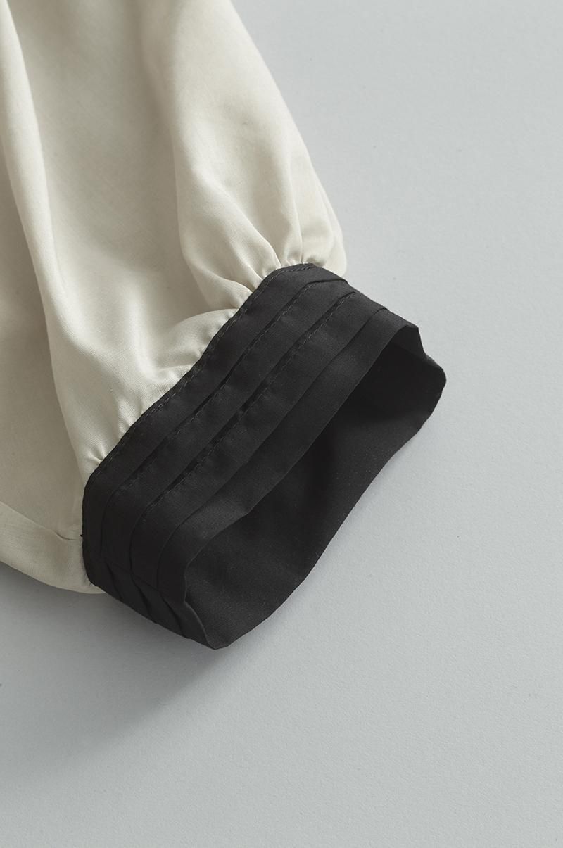 cotton gather smock blouse - atelier naruse｜Online store