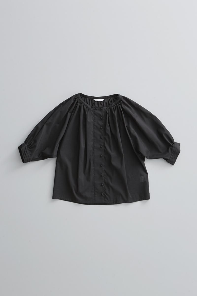 cotton gather smock blouse - atelier naruse｜Online store