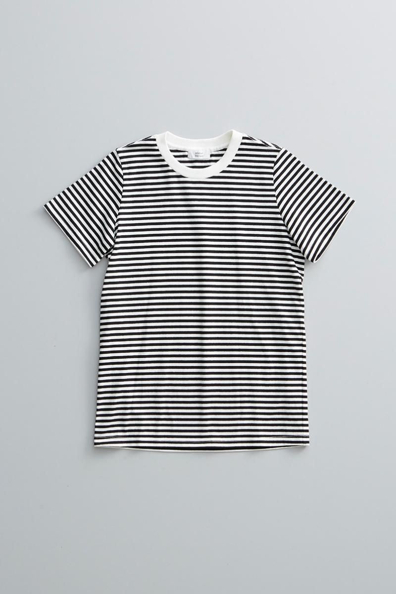 cotton border cut&sewn（半袖） - atelier naruse｜Online