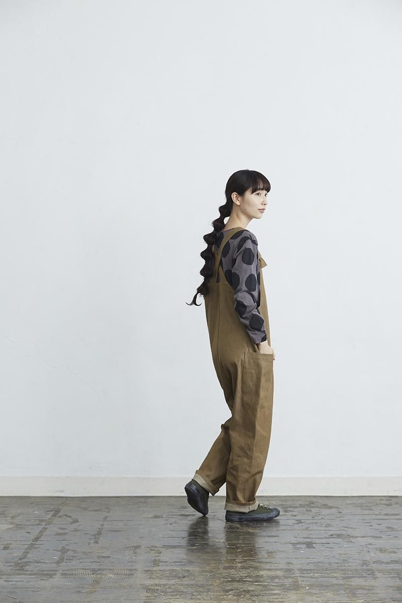 アトリエナルセ atelier naruse cotton ~mizutama~ cut&sewn コットン 水玉カットソー F/ブラウン トップス【2400014002140】 cotton ~mizutama~ cut&sewn - atelier naruse｜Online store