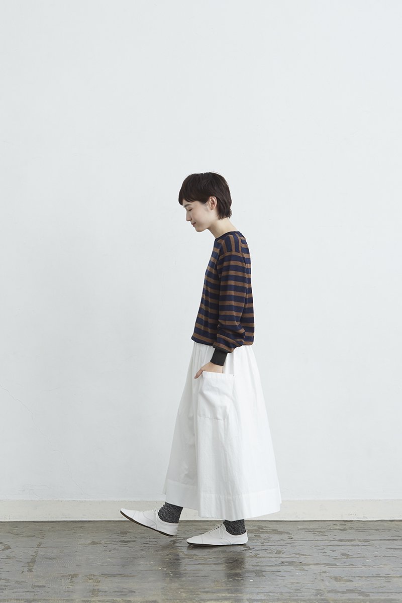 cotton gather skirt / off white - atelier naruse | Online store