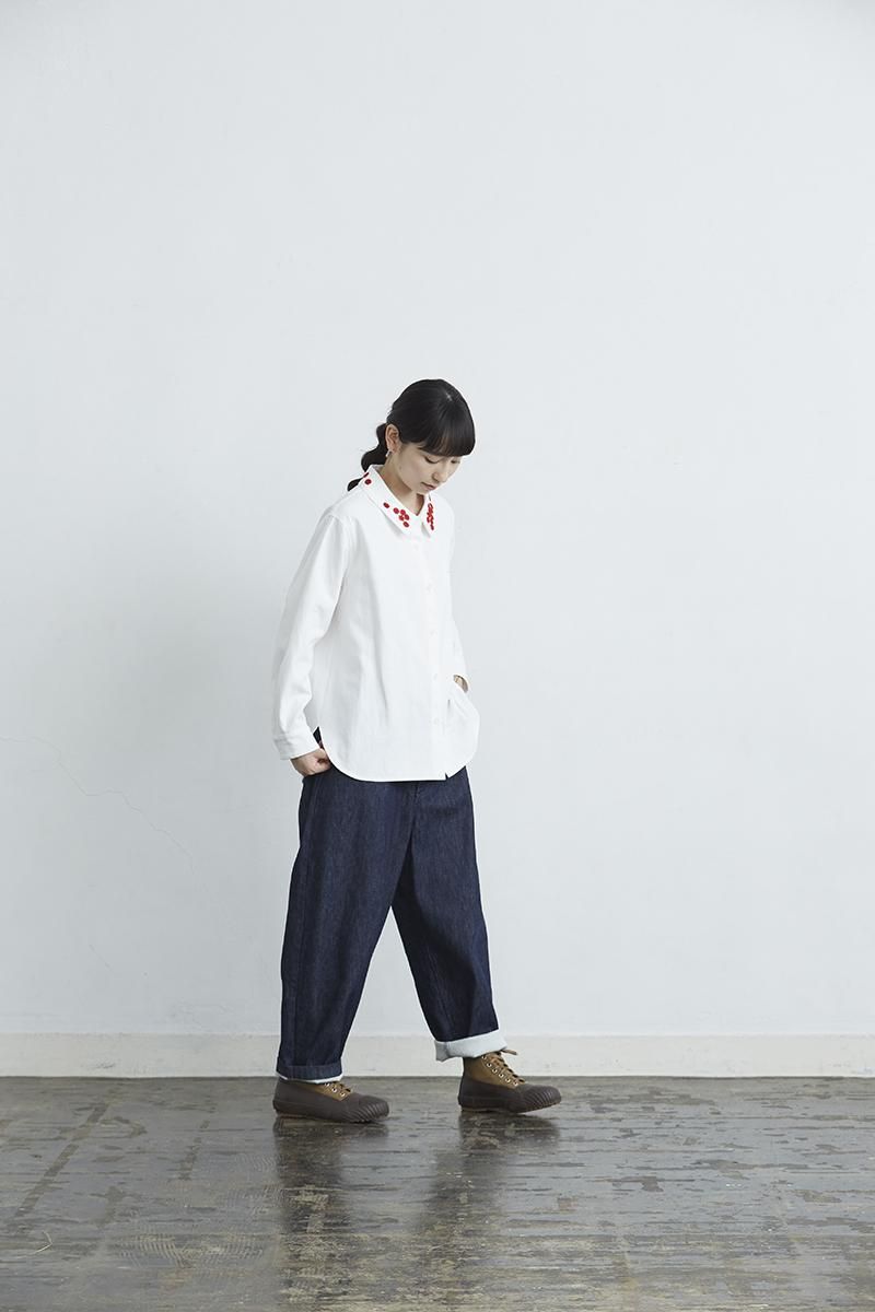 cotton denim balloon pants / indigo - atelier naruse | Online store